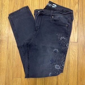 Seven Floral embellished jeans size 16